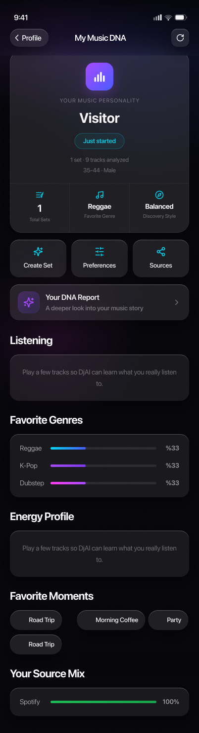 DJAI dna screen in English
